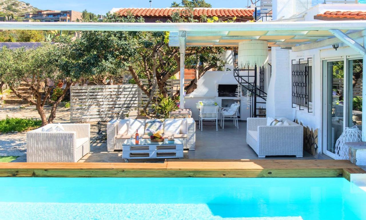 Cretan Lodge Heated Pool Agios Nikolaos Extérieur photo