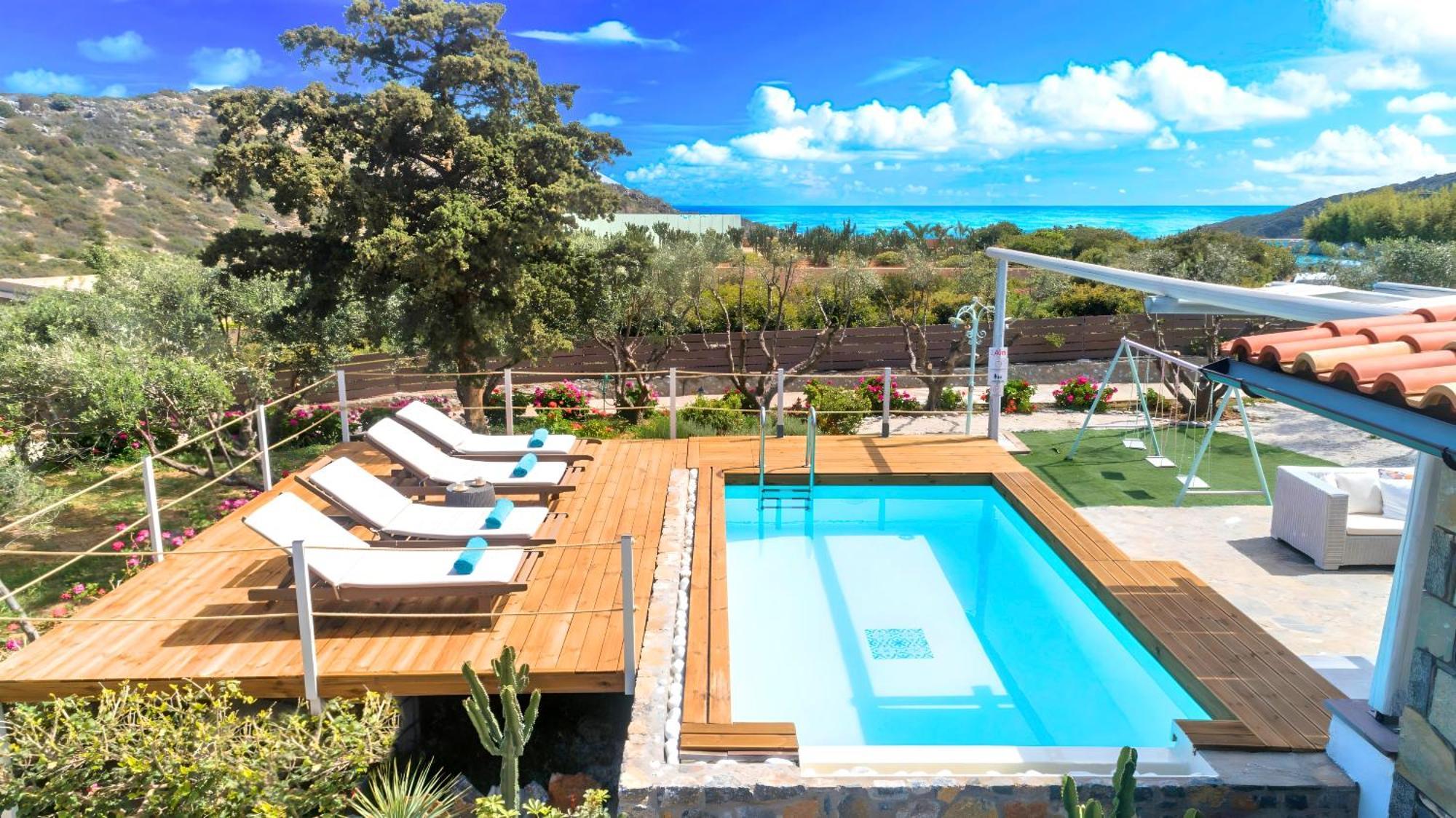 Cretan Lodge Heated Pool Agios Nikolaos Extérieur photo