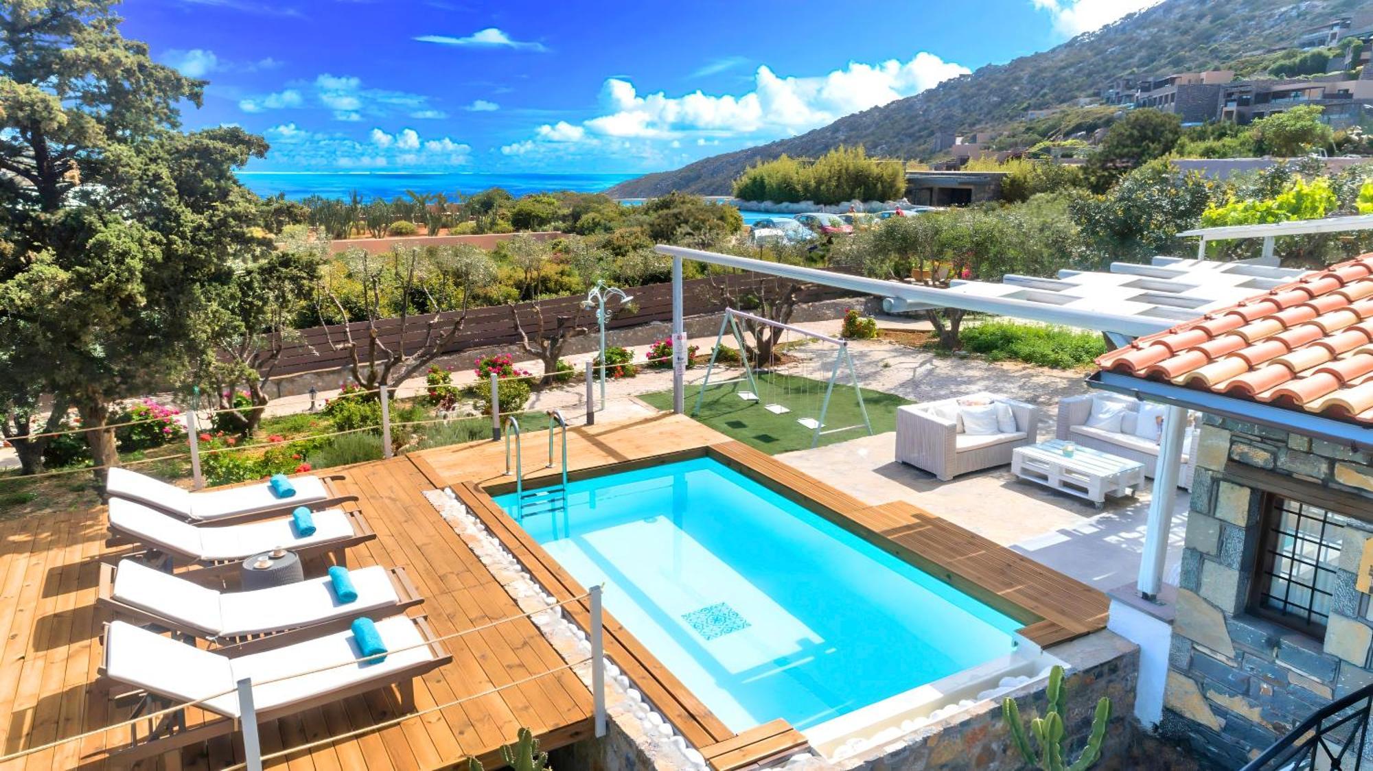 Cretan Lodge Heated Pool Agios Nikolaos Extérieur photo