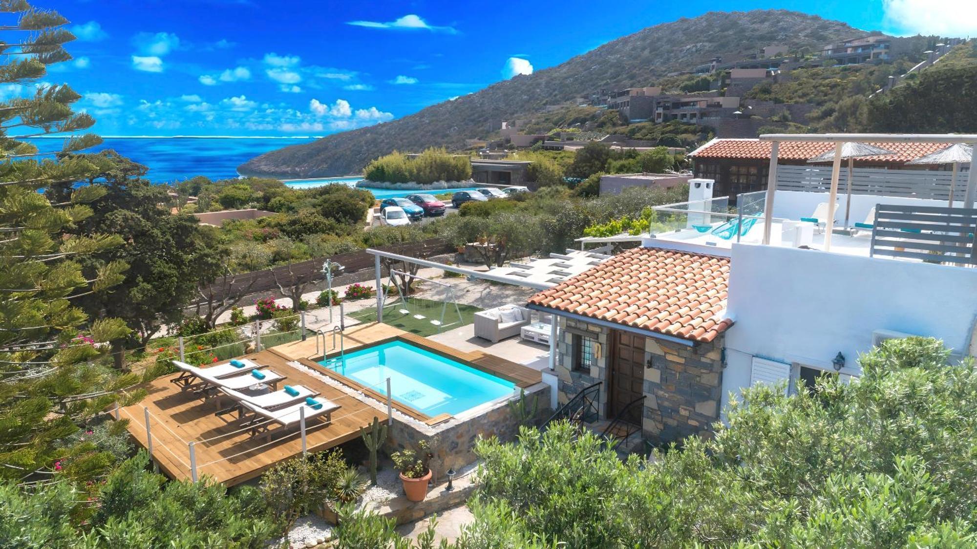 Cretan Lodge Heated Pool Agios Nikolaos Extérieur photo