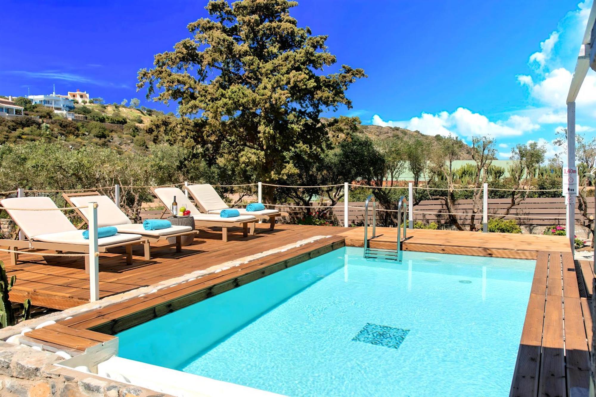 Cretan Lodge Heated Pool Agios Nikolaos Extérieur photo