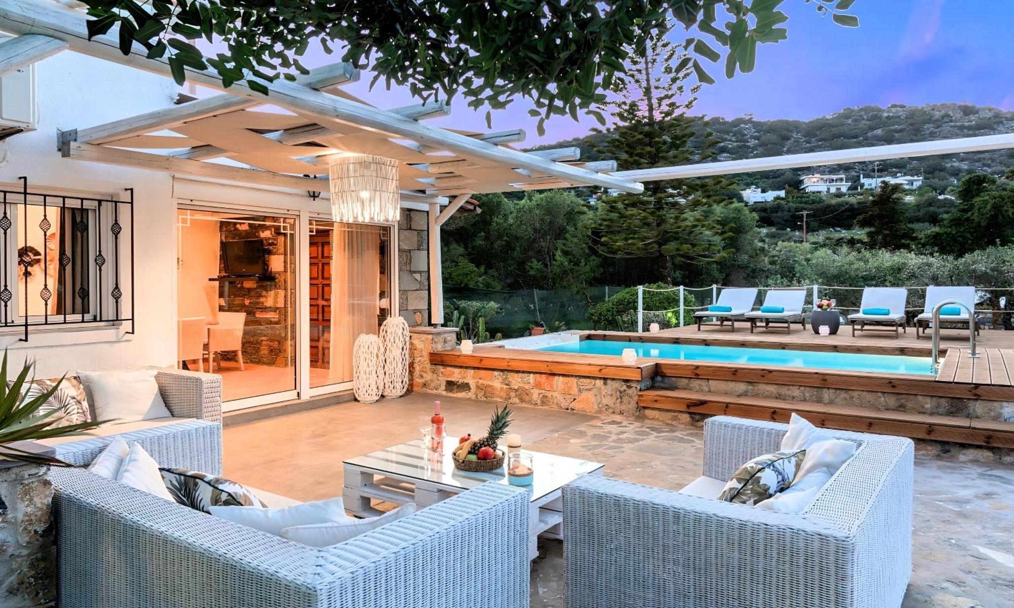 Cretan Lodge Heated Pool Agios Nikolaos Extérieur photo